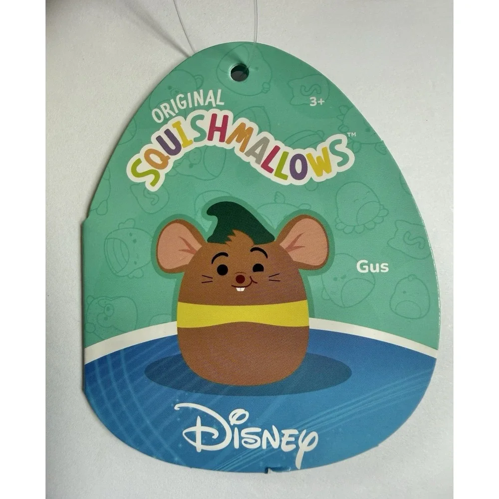 Squishmallows Disney Gus Mouse Cinderella 8 Inch Brown Plush Doll NWT